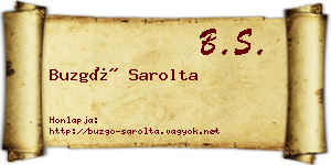 Buzgó Sarolta névjegykártya